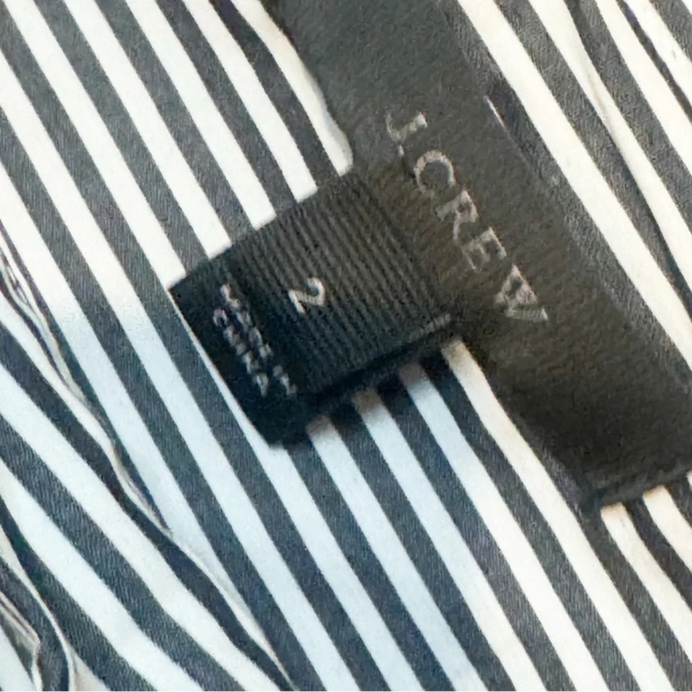 J. Crew Blue and White Striped Top